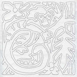 Mola Geoffroy's Tamarin Quilting Square (Single Run)