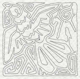 Mola Turkey Vulture Quilting Square (Single Run)