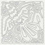 Mola Turkey Vulture Quilting Square (Single Run)