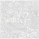 Mola Argentine Duck Quilting Square (Single Run)