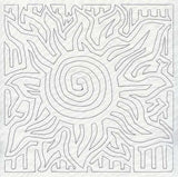 Mola Sun Quilting Square (Single Run)