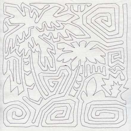 Mola Pixbae Tree Quilting Square (Single Run)