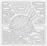 Mola Knitting Quilting Square (Single Run)