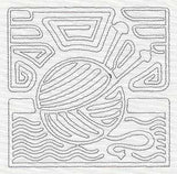 Mola Knitting Quilting Square (Single Run)