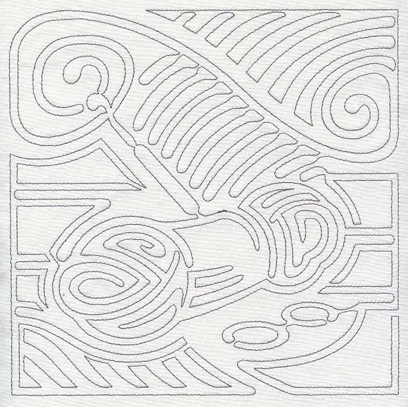 Mola Crocheting Quilting Square (Single Run)