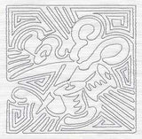 Mola Scissors and Thread Quilting Square (Single Run)