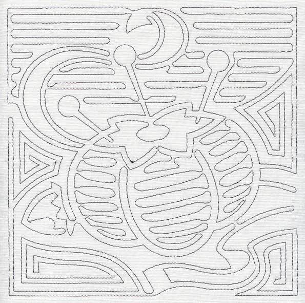 Mola Pincushion Quilting Square (Single Run)