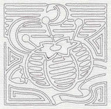 Mola Pincushion Quilting Square (Single Run)