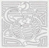 Mola Pincushion Quilting Square (Single Run)