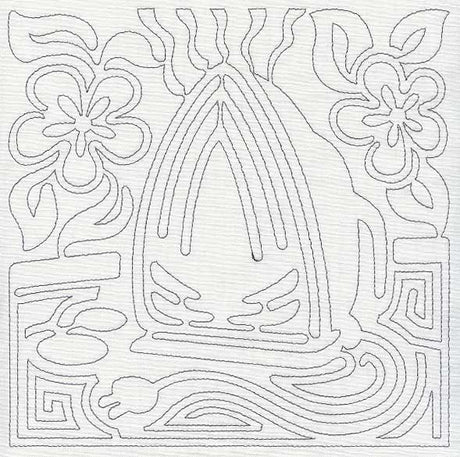 Mola Iron Quilting Square (Single Run)