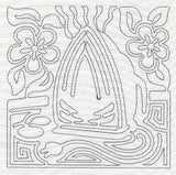 Mola Iron Quilting Square (Single Run)