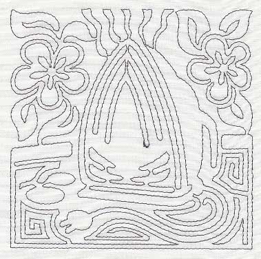 Mola Iron Quilting Square (Single Run)