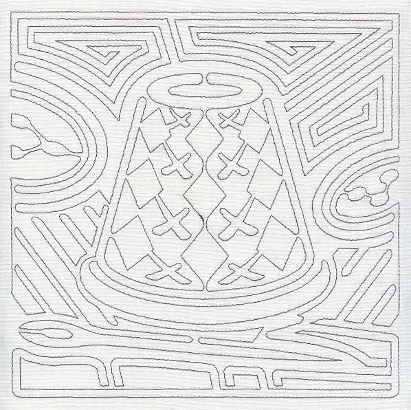 Mola Thimble Quilting Square (Single Run)