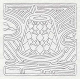 Mola Thimble Quilting Square (Single Run)