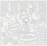 Mola Rubber Ducky Quilting Square (Single Run)