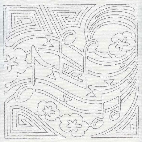 Mola Music Quilting Square (Single Run)