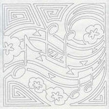 Mola Music Quilting Square (Single Run)