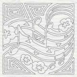 Mola Music Quilting Square (Single Run)