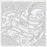 Mola Music Quilting Square (Single Run)