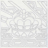 Mola Royal Crown Quilting Square (Single Run)