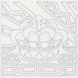 Mola Royal Crown Quilting Square (Single Run)