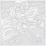 Mola Chili Pepper Quilting Square (Single Run)