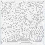 Mola Chili Pepper Quilting Square (Single Run)