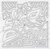 Mola Chili Pepper Quilting Square (Single Run)