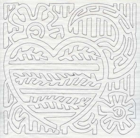 Mola Love Quilting Square (Single Run)