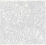 Mola Retro Fox Quilting Square (Single Run)