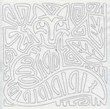 Mola Retro Fox Quilting Square (Single Run)