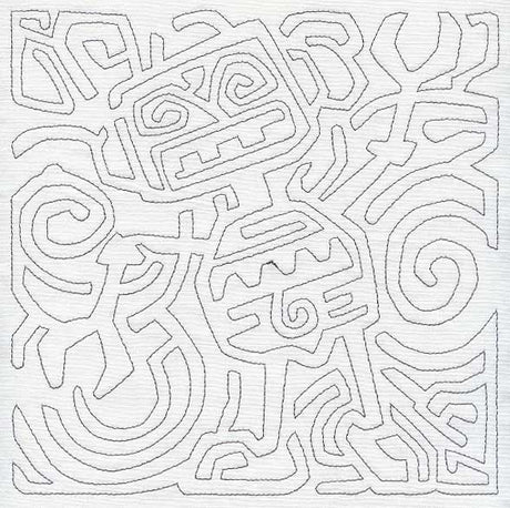 Mola Rockin' Robot Quilting Square (Single Run)