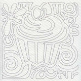 Mola Cupcake Quilting Square (Single Run)