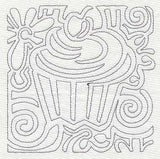Mola Cupcake Quilting Square (Single Run)