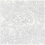 Mola Flamingo Quilting Square (Single Run)