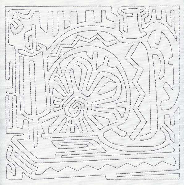 Mola Sewing Machine Quilting Square (Single Run)