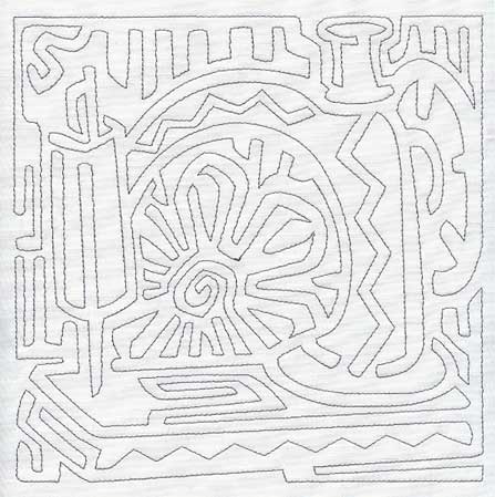 Mola Sewing Machine Quilting Square (Single Run)