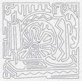 Mola Sewing Machine Quilting Square (Single Run)