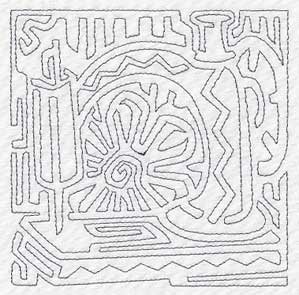 Mola Sewing Machine Quilting Square (Single Run)