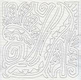 Mola Diva Shoe Quilting Square (Single Run)