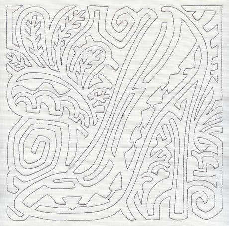 Mola Diva Shoe Quilting Square (Single Run)