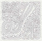 Mola Diva Shoe Quilting Square (Single Run)