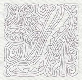 Mola Diva Shoe Quilting Square (Single Run)