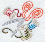 Mola Scissors and Thread