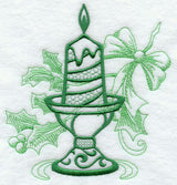 Christmas Candle and Holly Echo