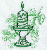 Christmas Candle and Holly Echo