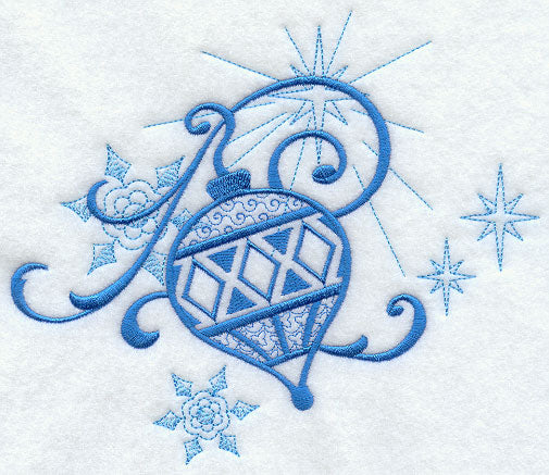 Christmas Ornament and Snowflakes Echo