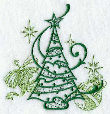 Christmas Tree and Ornaments Echo