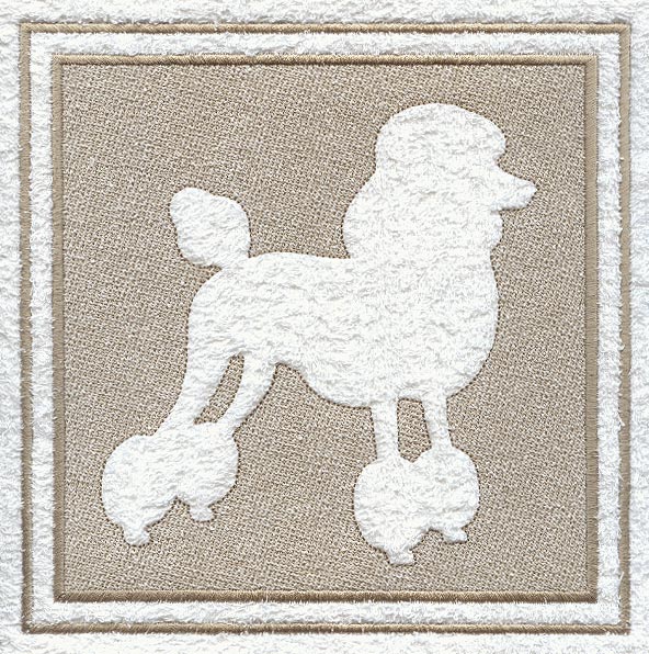 Poodle (Embossed)
