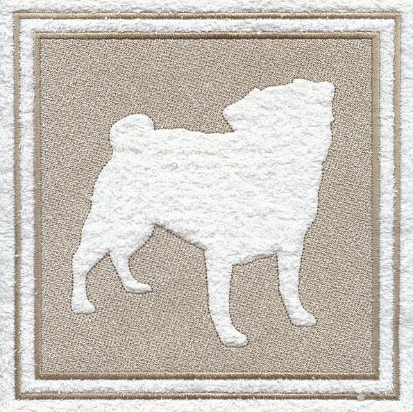 Pug (Embossed)